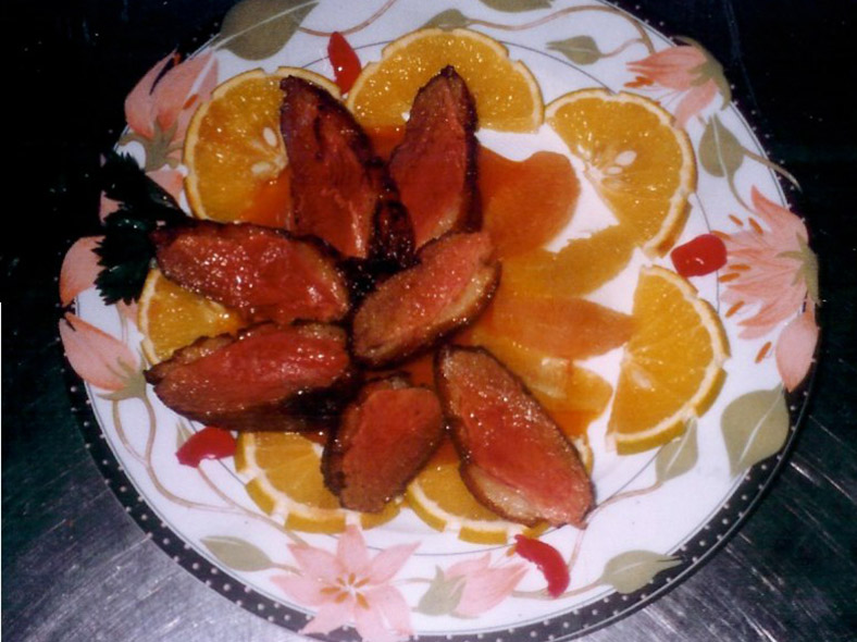 Magret de canard à l'orange cuisiné par Slym's Traiteur Martinique